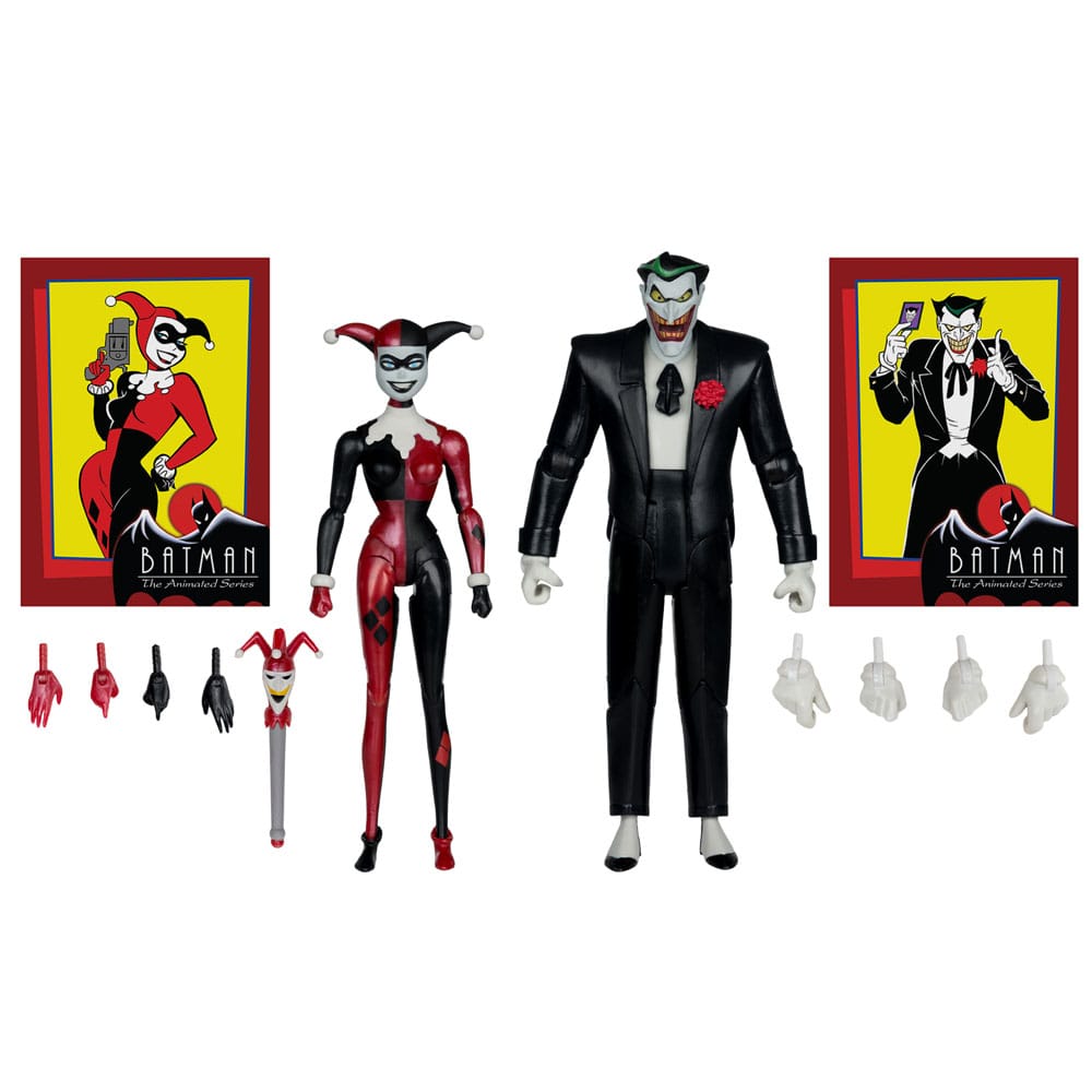 Batman: The Animated Series DC Direct Action Figures Harley Quinn & The Joker (Mad Love) (Gold Label) 18 cm